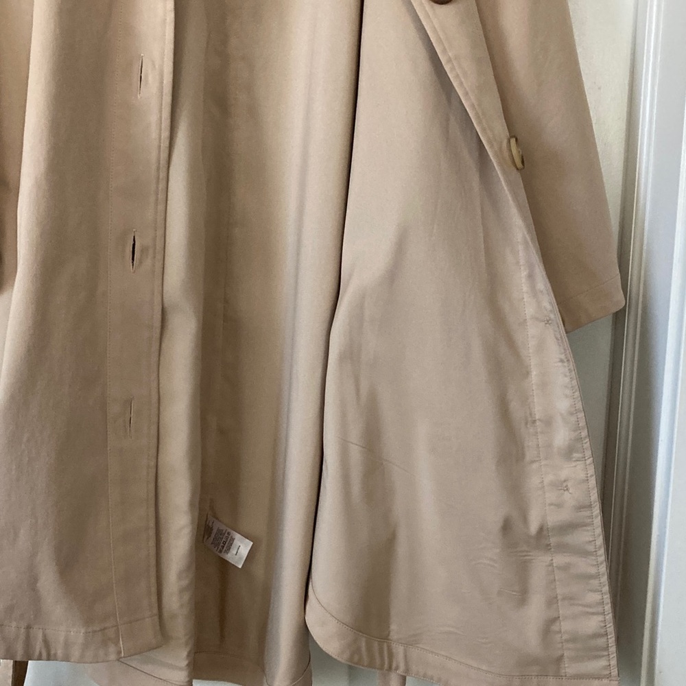 Tan Cape Jacket ,Poncho! Belted,Size -XS/S, lined, 97% cotton, 3% spandex - Picture 11 of 11